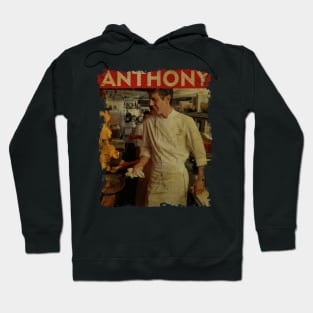 TEXTURE ART- Anthony Bourdain - RETRO STYLE Hoodie